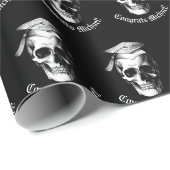 Skull Gothic Graduation Party Radiologie Cadeaupapier (Rol Hoek)