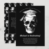 Skull Gothic Graduation Party Radiologie Kaart (Voorkant / Achterkant)
