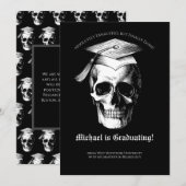 Skull Gothic Graduation Party Radiologie Kaart (Voorkant / Achterkant)