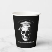 Skull Gothic Graduation Party Radiologie Papieren Bekers (Achterkant)