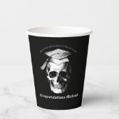 Skull Gothic Graduation Party Radiologie Papieren Bekers (Voorkant)