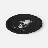 Skull Gothic Graduation Party Radiologie Papieren Bordje (Gekanteld)