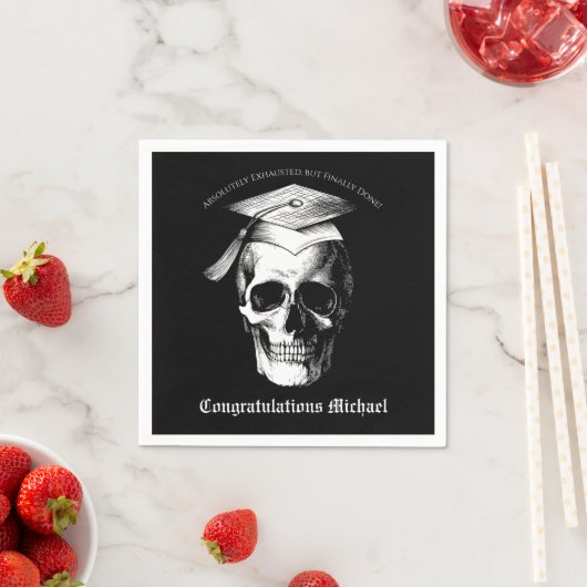 Skull Gothic Graduation Party Radiologie Servet (Insitu)