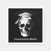 Skull Gothic Graduation Party Radiologie Servet (Voorkant)