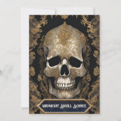 Skull Gothic Halloween Adult Party Kaart (Voorkant)