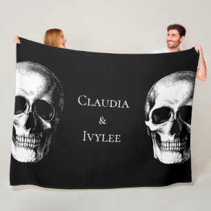 Skull Gothic Halloween Wedding Blankets Fleece Deken