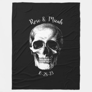Skull Gothic Halloween Wedding Blankets Fleece Deken
