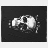 Skull Gothic Halloween Wedding Blankets Fleece Deken (Voorkant (Horizontaal))