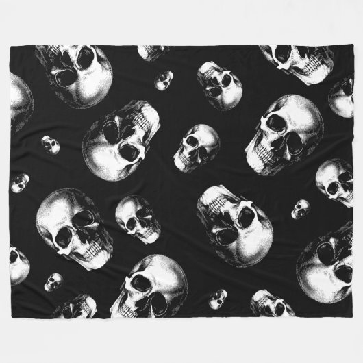 Skull Gothic Halloween Wedding Blankets Fleece Deken (Voorkant (Horizontaal))