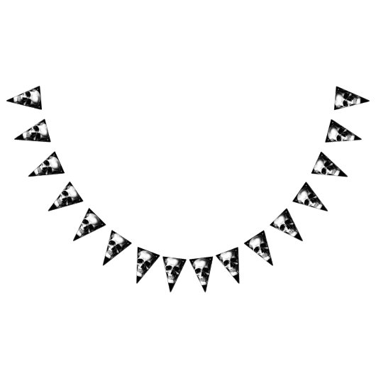 Skull Gothic Halloween Wedding Bunting Vlaggetjes (Alle)