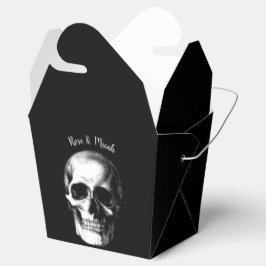 Skull Gothic Halloween Wedding Favor Boxes Bedankdoosjes