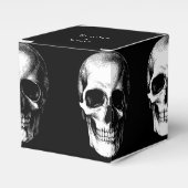 Skull Gothic Halloween Wedding Favor Boxes Bedankdoosjes (Voorkant Zijde)