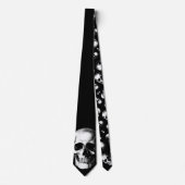 Skull Gothic Halloween Wedding Mannen Necktie Stropdas (Voorkant)