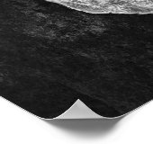 Skull Gothic Old Grunge Black and White Texture Poster (Hoek)