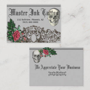 Skull Gothic Visitekaartje 