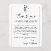 Skull Gothic Wedding Bedankt dat je Kaart ontvangt (Voorkant)