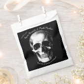 Skull Gothic Wedding Invitation Bedankzakje (Geknipt)