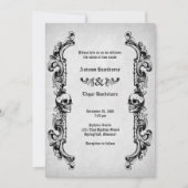 Skull Gothic Wedding Kaart (Voorkant)