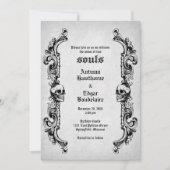 Skull Gothic Wedding Kaart (Voorkant)