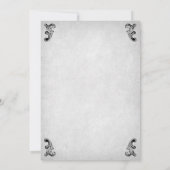 Skull Gothic Wedding Kaart (Achterkant)