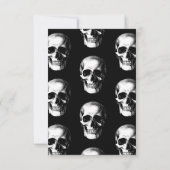 Skull Gothic Wedding Save the Date Kaart (Achterkant)