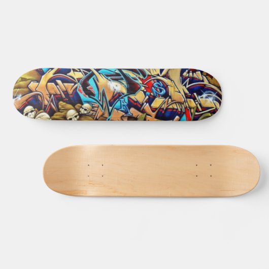 Skull Graff Deck Persoonlijk Skateboard (Horizontaal)