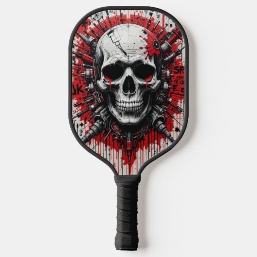 Skull Graffiti - Acrylpuzzel Pickleball Paddle (Achterkant)