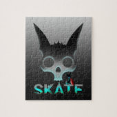 Skull Graffiti Skater Cat Legpuzzel (Verticaal)