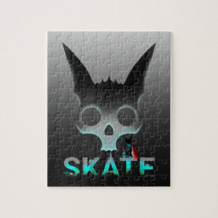 Skull Graffiti Skater Cat Legpuzzel