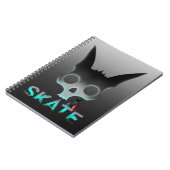 Skull Graffiti Skater Cat Notitieboek (Linkerzijde)