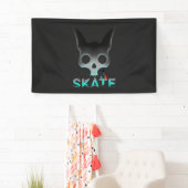 Skull Graffiti Skater Cat Spandoek (Insitu)
