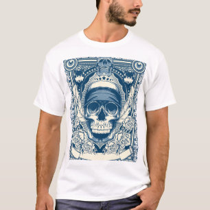 Skull Graphic T-shirt – Donker Gotisch Ontwerp