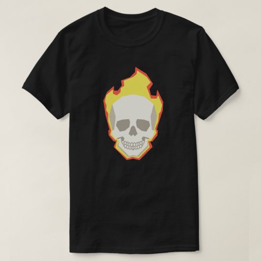 Skull Graphic T-Shirt – Minimal Dark Skull Design (Design voorkant)