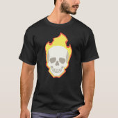 Skull Graphic T-Shirt – Minimal Dark Skull Design (Voorkant)