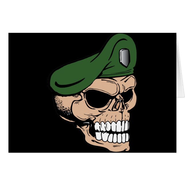 Skull Green Beret (Voorkant Horizontaal)