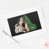Skull Green Beret Rechthoekige Sticker (Envelop)