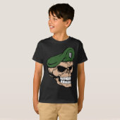 Skull Green Beret T-shirt (Voorkant volledig)