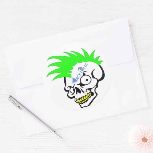 Skull Green Stickers (Envelop)