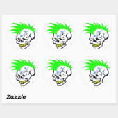Skull Green Stickers (Vel)