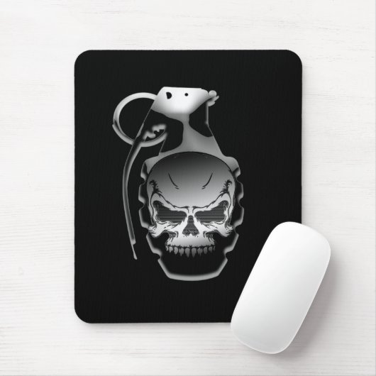 Skull Grenade Muismat (Met muis)