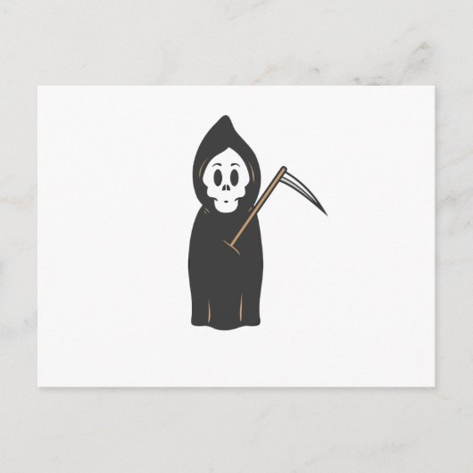 Skull Grimreaper Briefkaart (Voorkant)