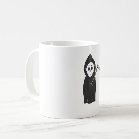 Skull Grimreaper Koffiemok (Voorkant links)