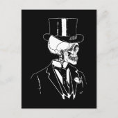 Skull Groom Briefkaart (Voorkant)
