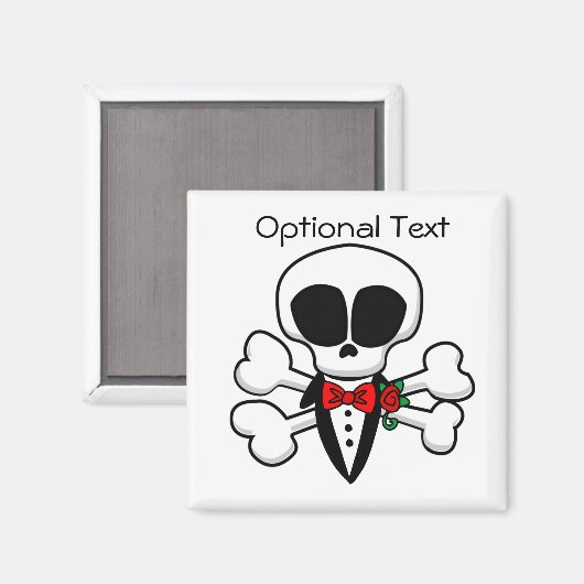 Skull Groom Fully  Magneet (Voorkant / Achterkant)