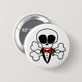 Skull Groom Fully  Ronde Button 5,7 Cm (Voorkant /achterkant)