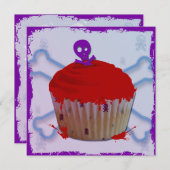 Skull Grunge Cupcake Notecards Notitiekaartje (Voorkant / Achterkant)