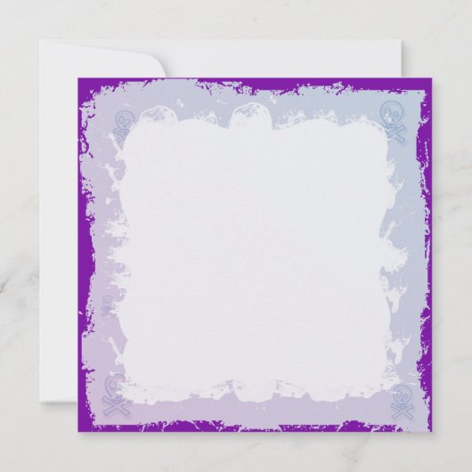 Skull Grunge Cupcake Notecards Notitiekaartje (Achterkant)