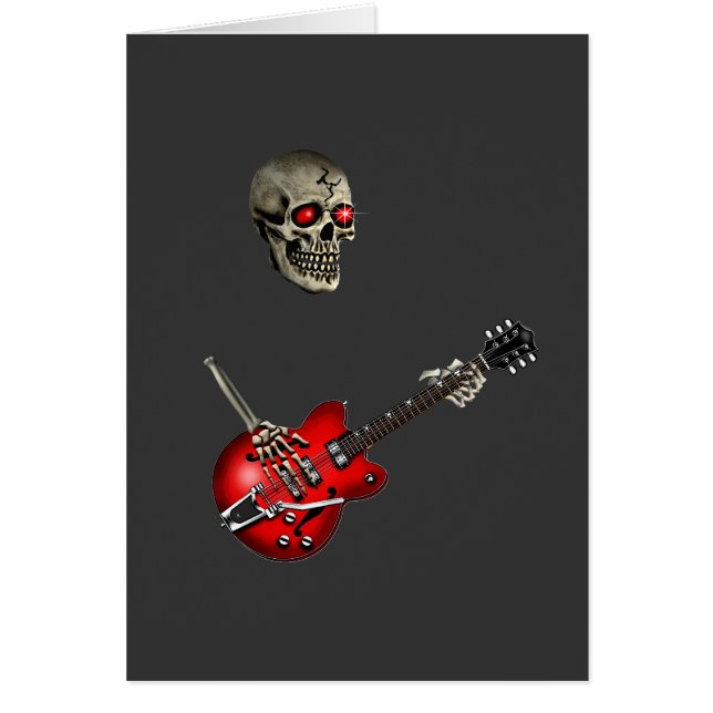 Skull Guitar Player (Voorkant)