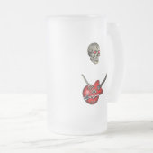 Skull Guitar Player Matglas Bierpul (Voorkant rechts)