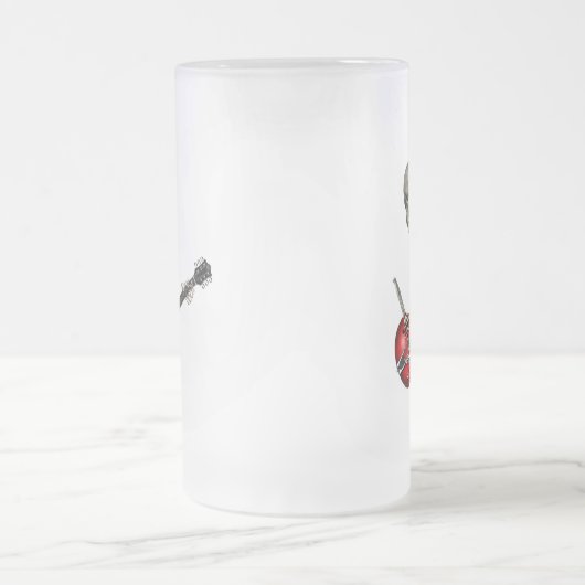 Skull Guitar Player Matglas Bierpul (Center)